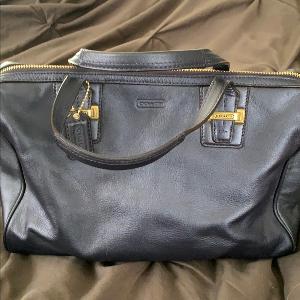 Authentic Leather Coach Bag